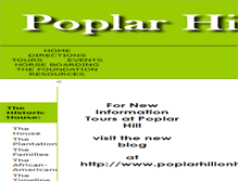 Tablet Screenshot of poplarhillonhlk.com